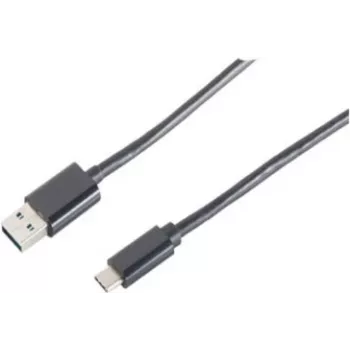 USB laidas ShiverPeaks BS14-10005 1m USB A USB C Juoda