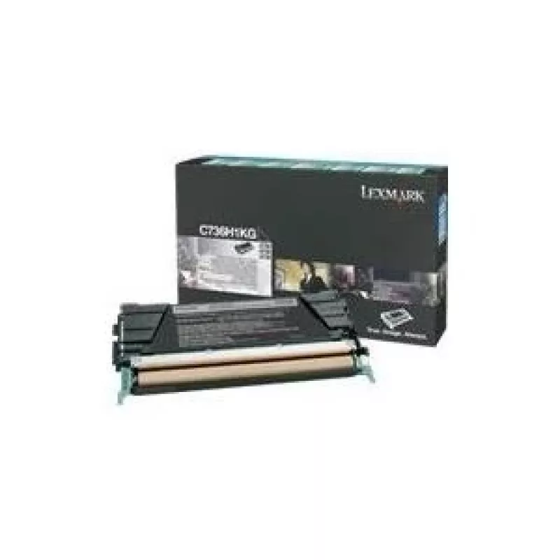 Lexmark C736H1KG - juodas dažiklis - skirtas C736dn 736dtn 736N; X736de 738de 738dte