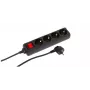 Microconnect MC-GRU0043BS maitinimo ilgintuvas 3 m 4 kintamosios srovės lizdai(-ų) Vidinis Juoda