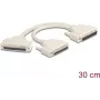 DeLOCK 67161 nuoseklusis laidas smėlio spalvos 0,3 m DB-37