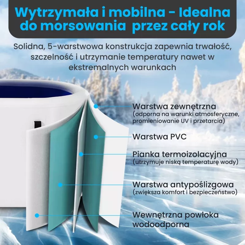 Extralink ledo vonia, šalto panardinimo kubilas, 150x80x65cm