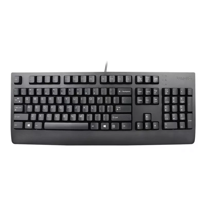 Laidinė viso dydžio klaviatūra Lenovo Preferred Pro II — USB, slovakų išdėstymas, juoda, su riešo atrama