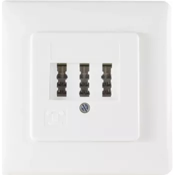 Telefono lizdas ShiverPeaks 74041-W TAE NFN su metaliniu rėmeliu