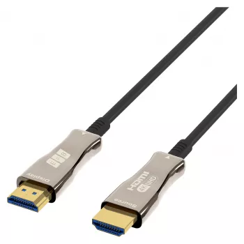 EFB Elektronik HDMI šviesolaidinis kabelis AOC aktyvus 4K60Hz juodas - Skaitmeniniai / ekrano / vaizdo - 20 m (HDMI-20-00008)