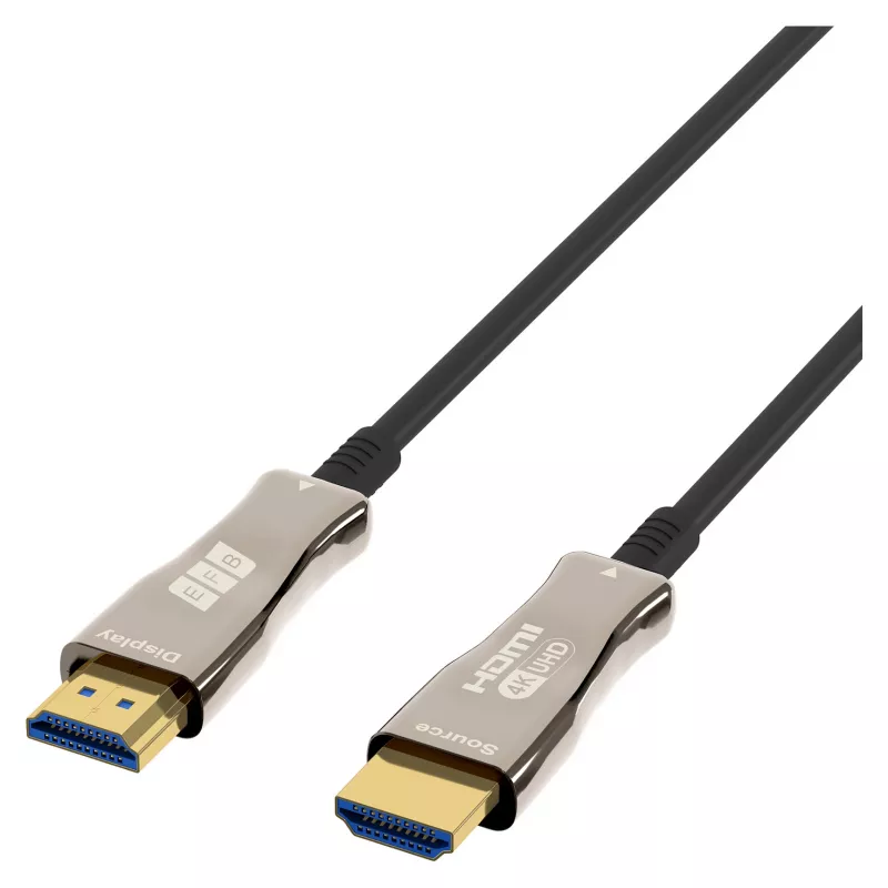 EFB Elektronik HDMI šviesolaidinis kabelis AOC Active 4K60Hz juodas - Skaitmeninis / Vaizdo / Garsas - 20 m (HDMI-20-00008)
