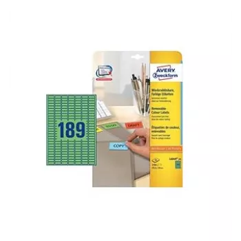 Lipnios etiketės Avery L6049-20 Žalios