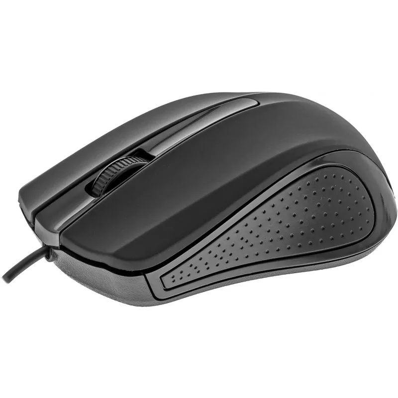 USB laidinė pelė, 3 mygtukai, gumuotas paviršius, 1000DPI