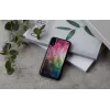 Išmaniojo telefono dėklas iKins, skirtas iPhone XR — vandens gėlių dizainas, juodas