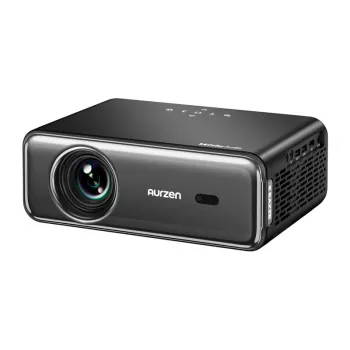 Projektorius Aurzen Eazze D1 Pro — kompaktiškas namų/biuro LED projektorius, modelis AU-PJ-AD001P-EUDG0