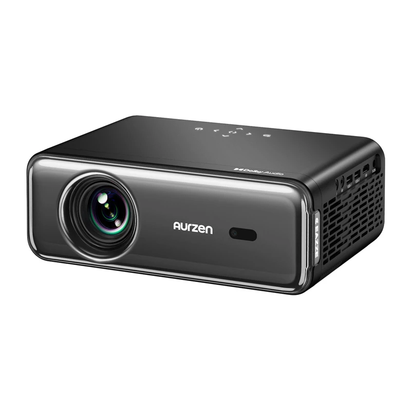 Projektorius Aurzen Eazze D1 Pro — kompaktiškas namų/biuro LED projektorius, modelis AU-PJ-AD001P-EUDG0
