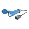 APC maitinimo laidas, C20 į IEC309 (16A), 2,5 m, 2,5 m, 230 V, 16 A