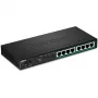 TRENDnet TPE TG84 - komutatorius - 8 x 10/100/1000 (PoE+) - Stalinis, montuojamas ant sienos - PoE+ (120 W)