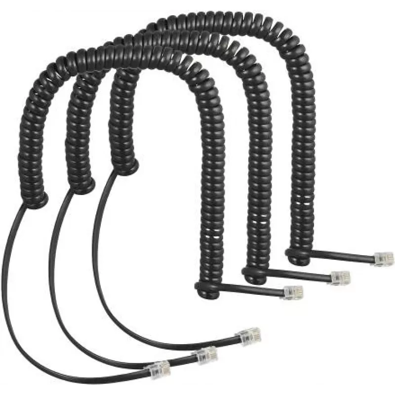 Auerswald Coiled kabelis-3er-Set COMfortel-Handset 55001
