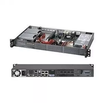 Kompiuterio korpusas Supermicro SC504-203B Mini Tower Juoda