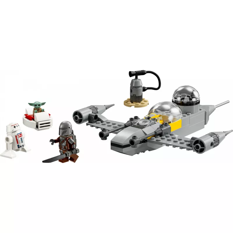 LEGO Star Wars rinkinys 75410 N-1 naikintuvo modelis su 92 detalėmis, minifigūros Mando ir Grogu