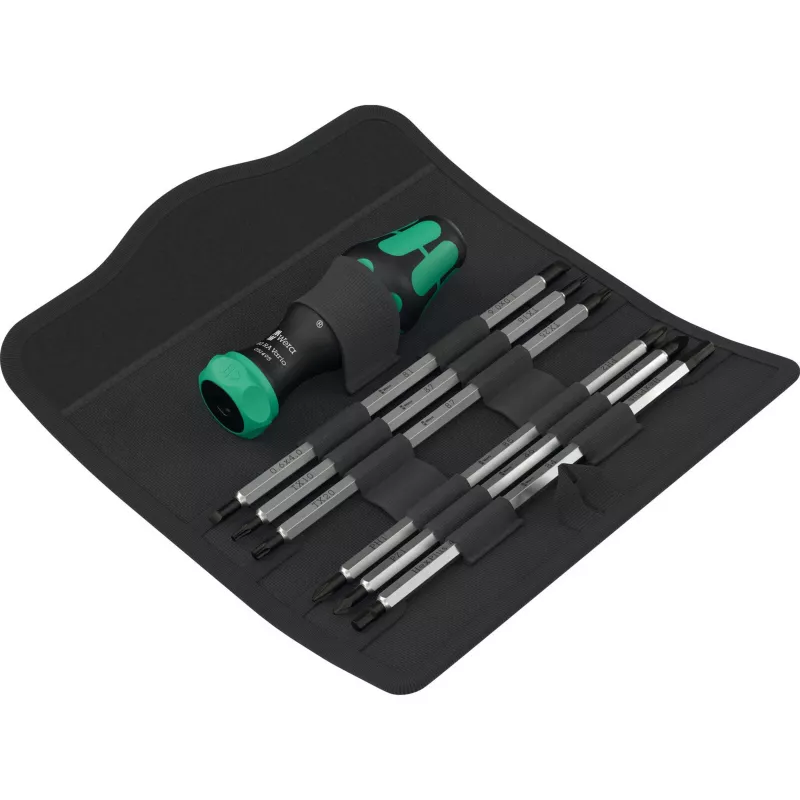 Kelių antgalių atsuktuvas Wera Kraftform Kompakt Vario RA 7 vnt. 220 mm