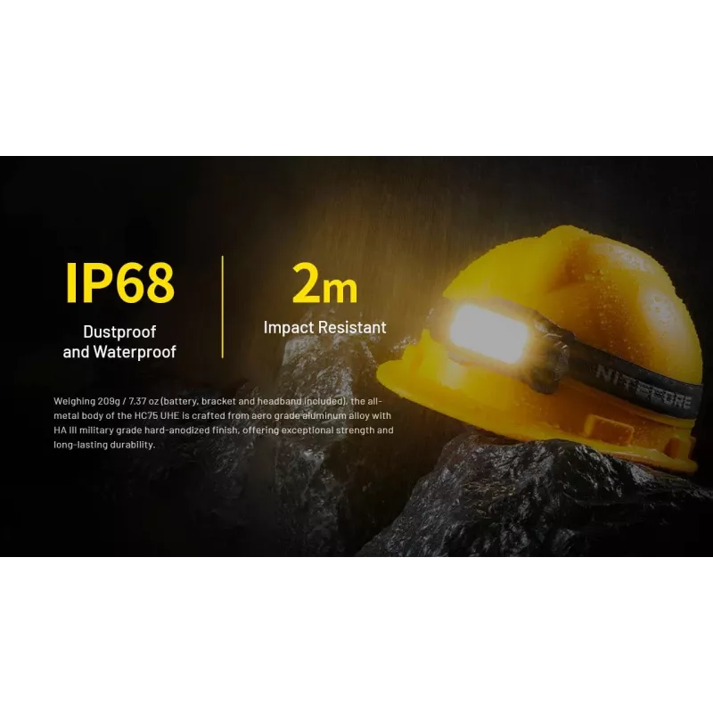 Priekinis žibintas H serija 3000 LUMENŲ/HC75 Uhe Nitecore
