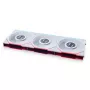 LIAN LI UNI FAN TL LCD 120mm ARGB korpuso ventiliatoriai - balti, 3 vnt. rinkinys