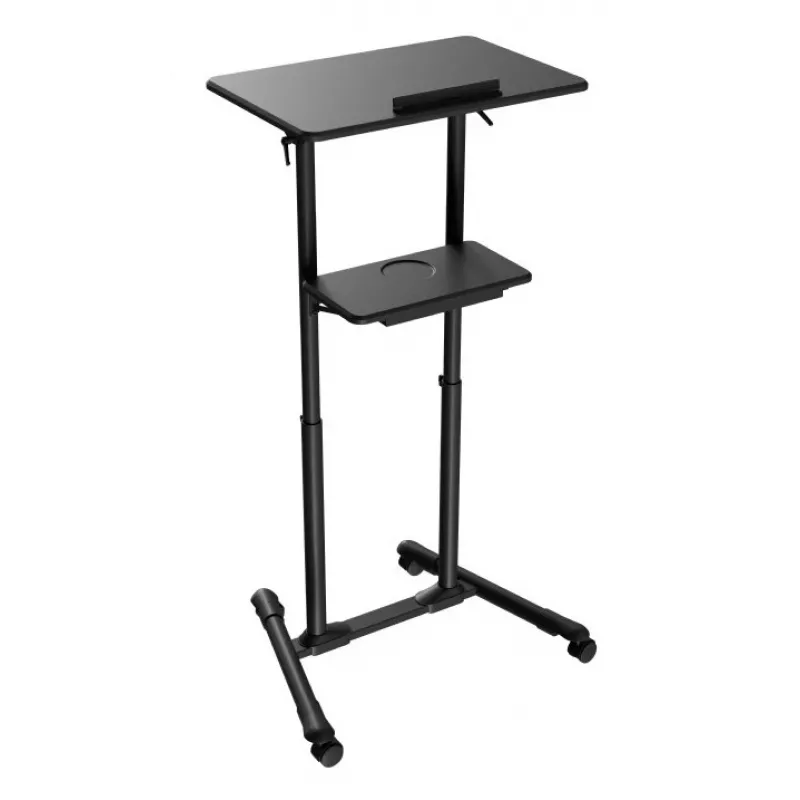 Stovimas stalas Gembird TVS-DESK-01-BK juodas 20 kg 1110-1345 mm