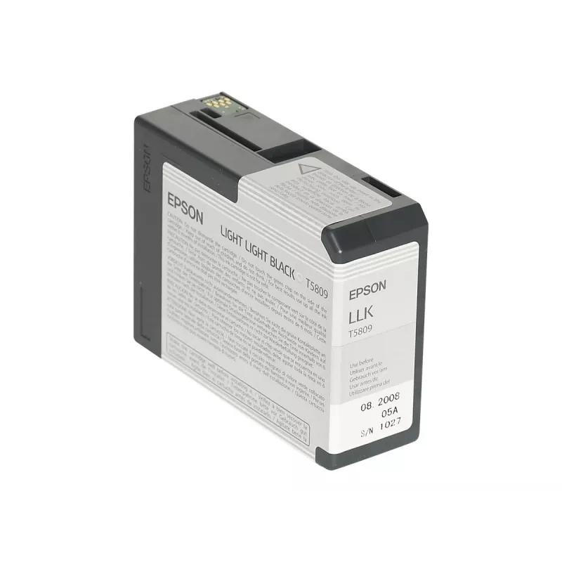 Epson Singlepack Light Light Black T580900, šviesiai šviesiai juoda, pigmentinis rašalas, 80 ml, 1 vnt.