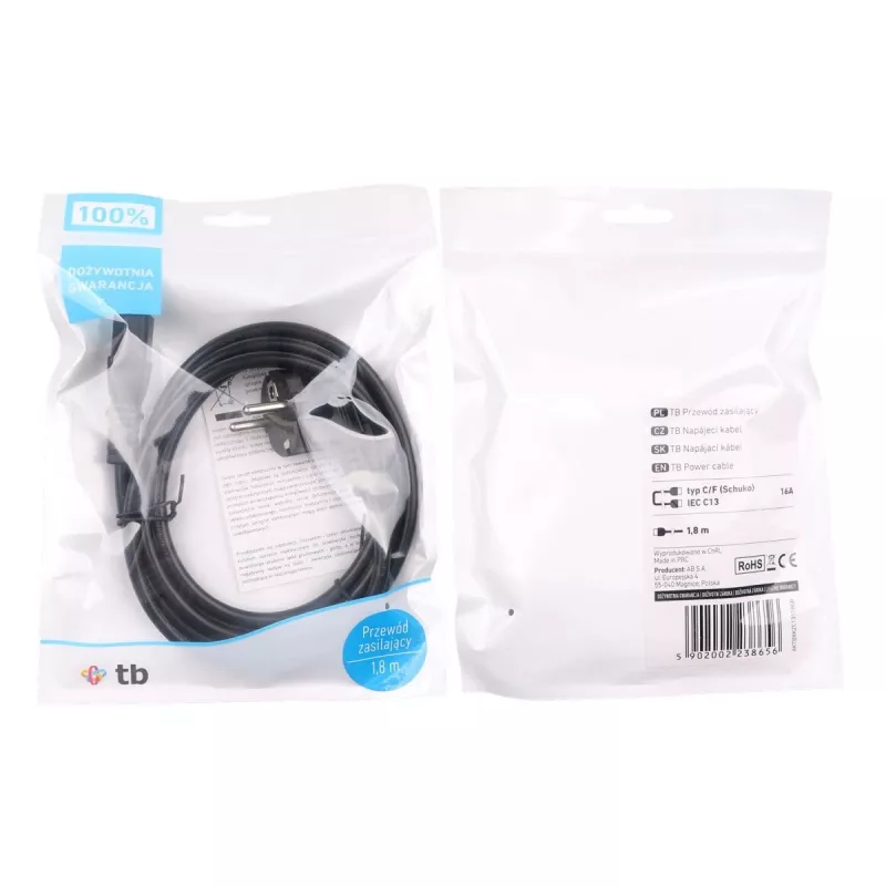 maitinimo laidas 1.8 m IEC C13 VDE
