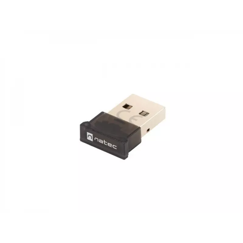 BLE švyturys NATEC NBD-2003 USB Bluetooth 5.0 adapteris — juodas, 20 m veikimo nuotolis, USB Type-A