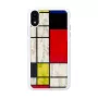iKins išmaniojo telefono dėklas iPhone XR Mondrian White — apsauginis kietas galinis dangtelis
