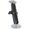 Planšetinių kompiuterių / įrenginių dvigubas lizdų laikiklis RAM Mounts RAM-B-201U-C, aliuminis, rutulys 2,54 cm, aukštis 152,4 mm, juodas