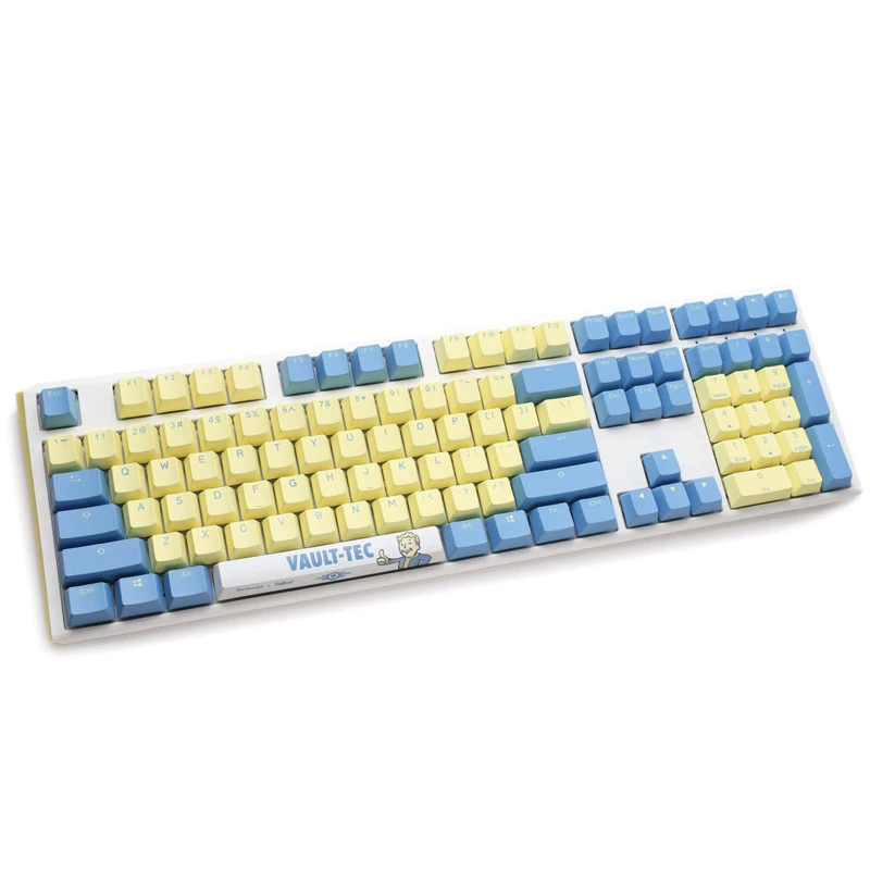 Ducky x Fallout Vault-Tec riboto leidimo One 3 žaidimų klaviatūra + pelės kilimėlis - MX-Mėlyna (US)