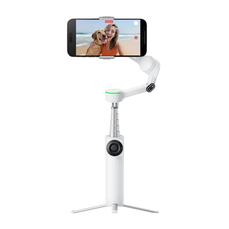 „Insta360 Flow 2 Pro“ AI sekimo stabilizatoriaus rinkinys (baltas)