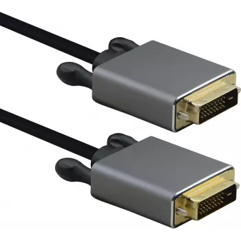 DVI laidas helos Anschlusskabel DVI kištukas-kištukas PREMIUM 4K 5.0 m juodas