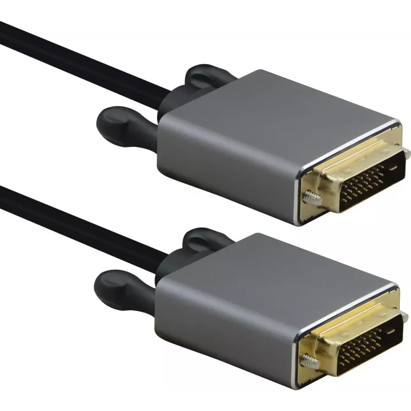 DVI laidas helos Anschlusskabel DVI kištukas-kištukas PREMIUM 4K 5.0 m juodas