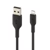 Belkin PVC USB-A – Lightning 3 m, juoda