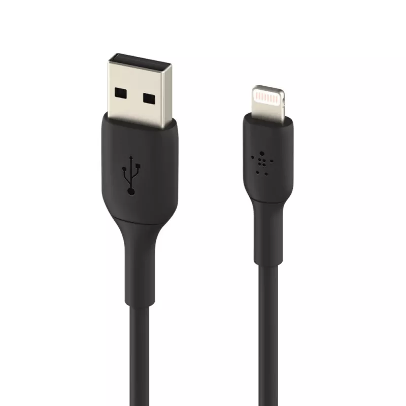 Belkin PVC USB-A – Lightning 3 m, juoda