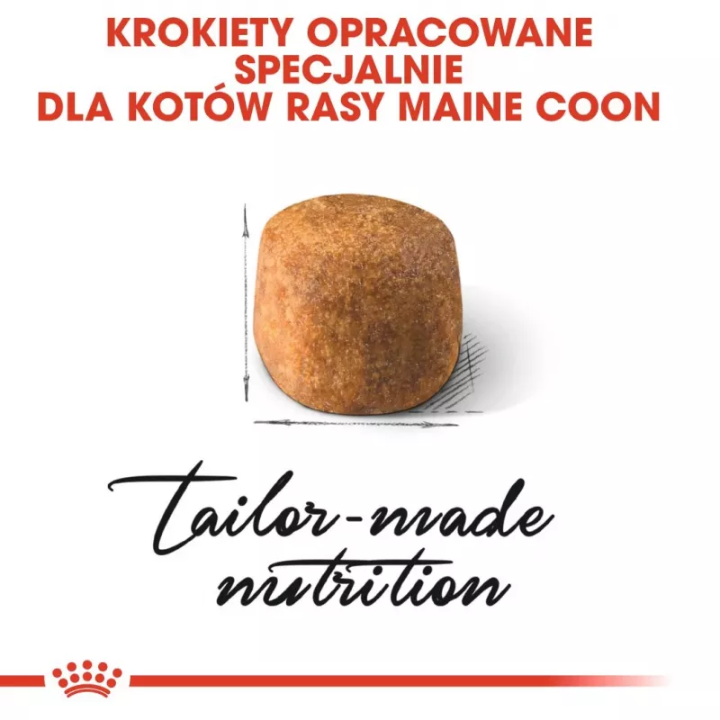 Sausas kačių maistas Royal Canin Maine Coon Adult 10 kg — paukštiena (vištiena), 31% baltymų, 20% riebalų