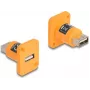 DeLOCK D-Type modulis USB 2.0 Type-A moteriška į moterišką oranžinis