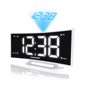 Blaupunkt CRP7WH radijo laikrodis juodai baltas (CRP7WH)