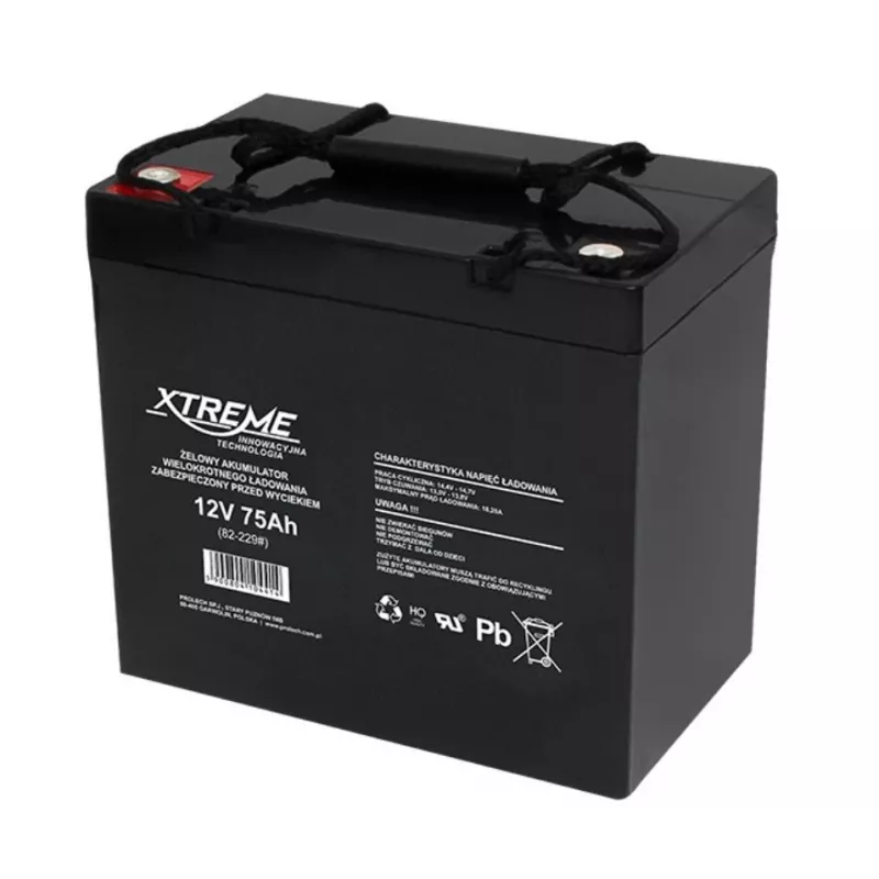 Gel battery 12V 75Ah XTREME