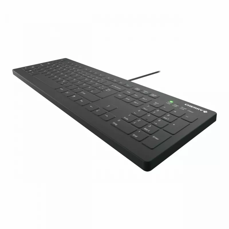 Klaviatūra CHERRY AK-C8112 Medical USB QWERTZ vokiška juoda balta pilno dydžio