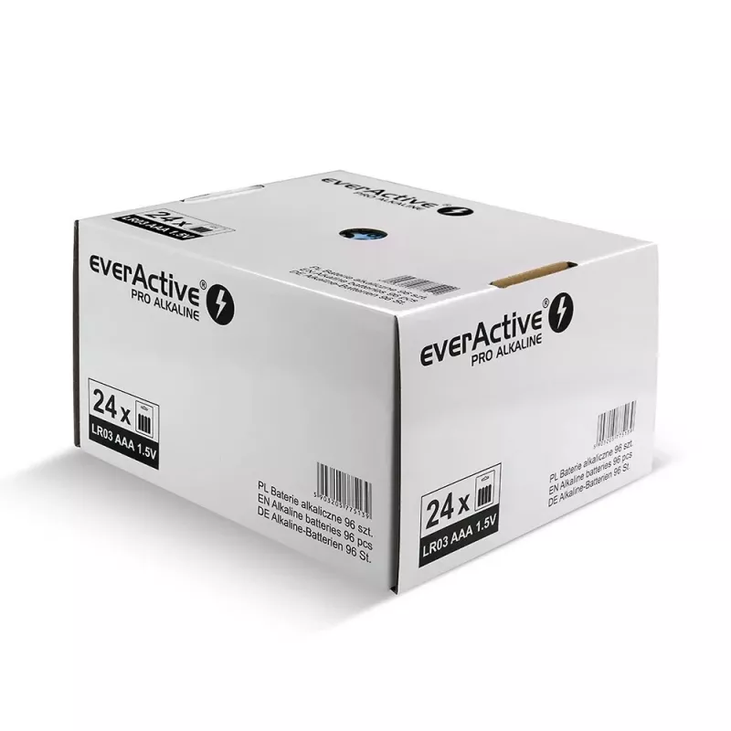 Šarminės baterijos everActive AAA LR034BLPADIS — pakuotė po 96