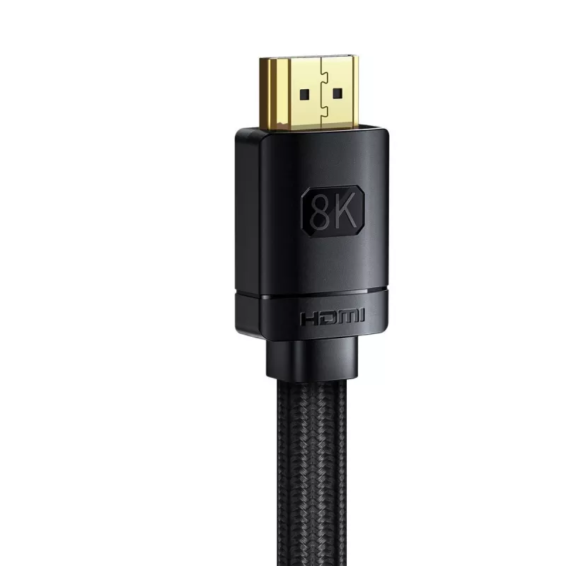Baseus High Definition Series HDMI 2.1 laidas, 8K 60Hz, 3D, HDR, 48Gbps, 2m (juodas)