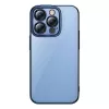 Apsauginis dėklas Baseus iPhone 14 Pro — skaidrus blizgantis mėlynas
