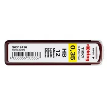 Švino užpildas Rotring Polymer Leads HB 0.35 mm S0312410