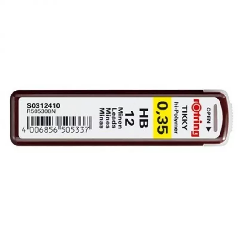 Švino užpildas Rotring Polymer Leads HB 0.35 mm S0312410