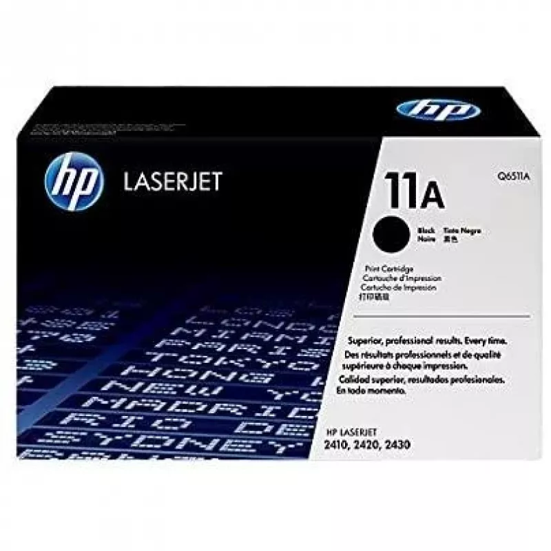 HP Q6511A Originali dažų kasetė 11A [Lazerinė, juoda]