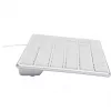 Klaviatūra Speedlink RIVA plonas Metal Scissor White — laidinė plona žirklinė klaviatūra, balta