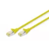 Patch Cord Digitus CAT 6A S/FTP DK-1644-A-0025/Y 0,25 m Geltonas