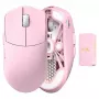 Pelė Lamzu MAYA X 8K belaidė žaidimų pelė šviesiai rožinė USB