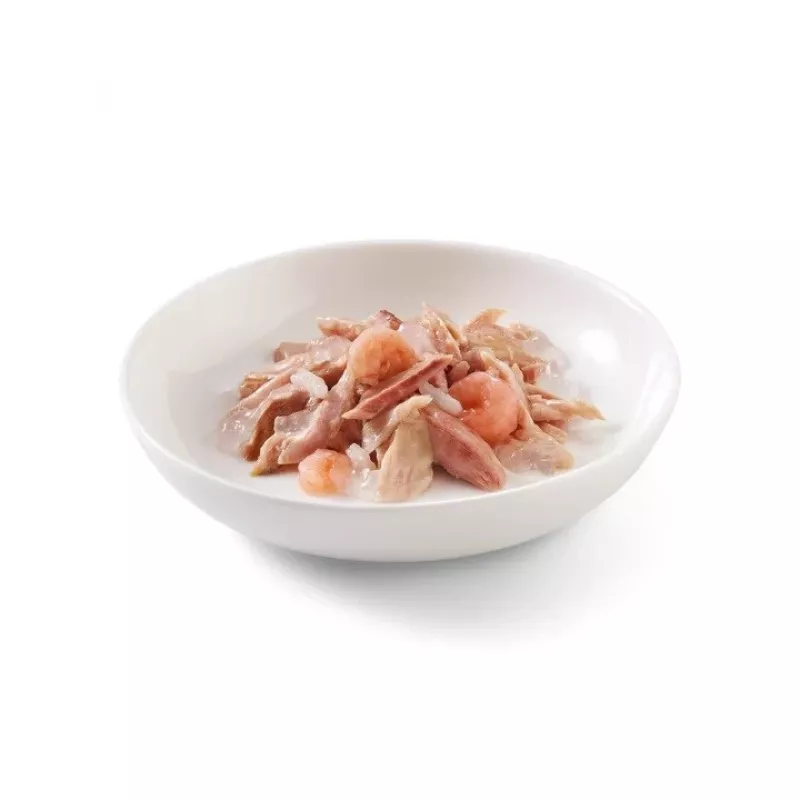 SCHESIR želė Tunas su krevetėmis - šlapias kačių maistas - 85 g