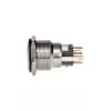 DimasTech Vandalismustaster 22mm Sidabrinėline Dot RGB PD215 mygtukas, 22 mm